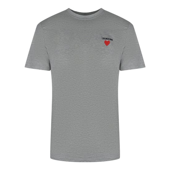 Love Moschino T-shirt Met Klein Logo In Grijs - Image 1