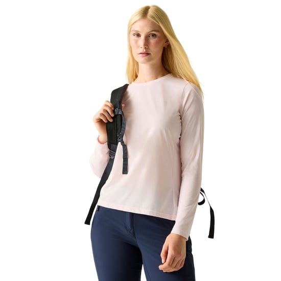 Regatta Dames/Dames Mindo Insectenwerend T-shirt met lange mouwen (Roze waas) - Image 4