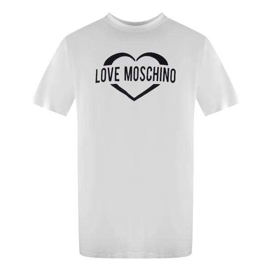 Love Moschino T-shirt Met Opvallend Hartlogo In Wit - Image 1