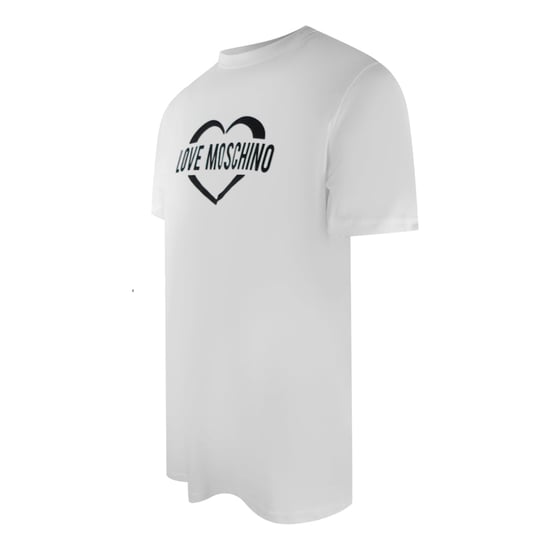 Love Moschino T-shirt Met Opvallend Hartlogo In Wit - Image 3