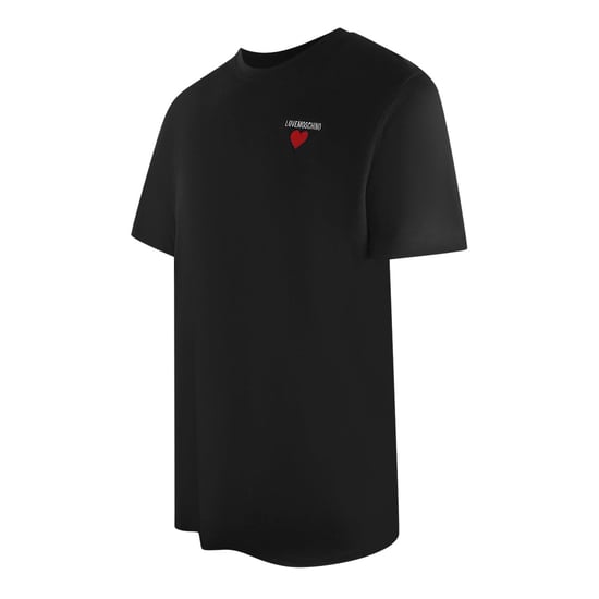 Love Moschino T-shirt Met Klein Hartlogo, Zwart - Image 4
