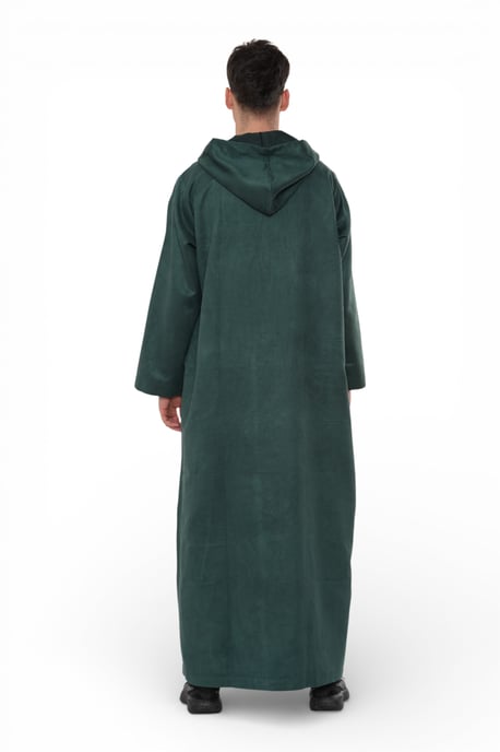 Heren groene Eid Marokkaanse Jubba gewaad Ramadan Eid Thobe LFS met capuchon - HM12 - Image 5