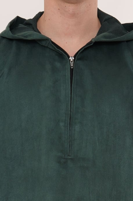 Heren Eid Groene Marokkaanse Jubba Robe Ramadan Eid Thobe met capuchon - HM12 - Image 5