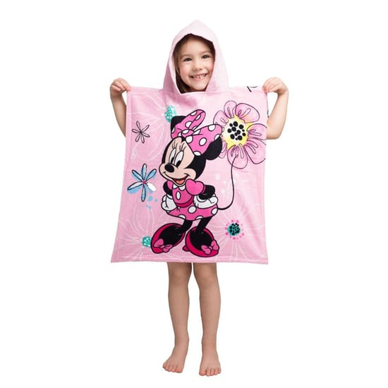Disney Minnie Mouse Strik Handdoek met capuchon (Roze/Multikleurig) - Image 2