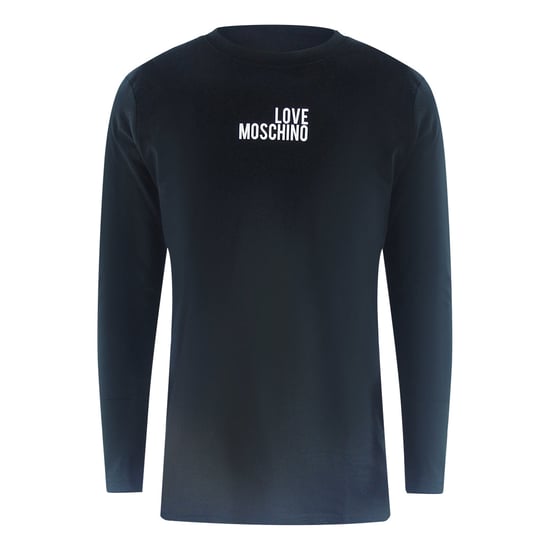 Love Moschino Logo T-shirt Met Lange Mouwen, Zwart - Image 1