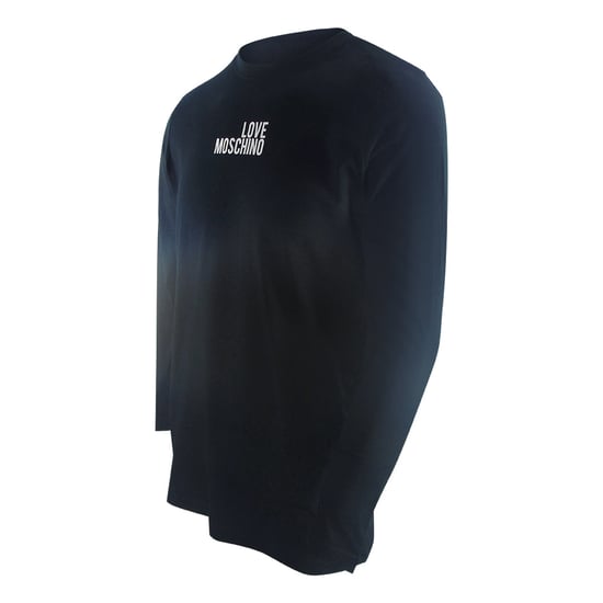 Love Moschino Logo T-shirt Met Lange Mouwen, Zwart - Image 2