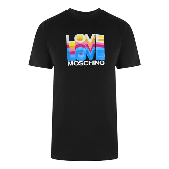 Love Moschino Multi Logo Zwart T-shirt - Image 1
