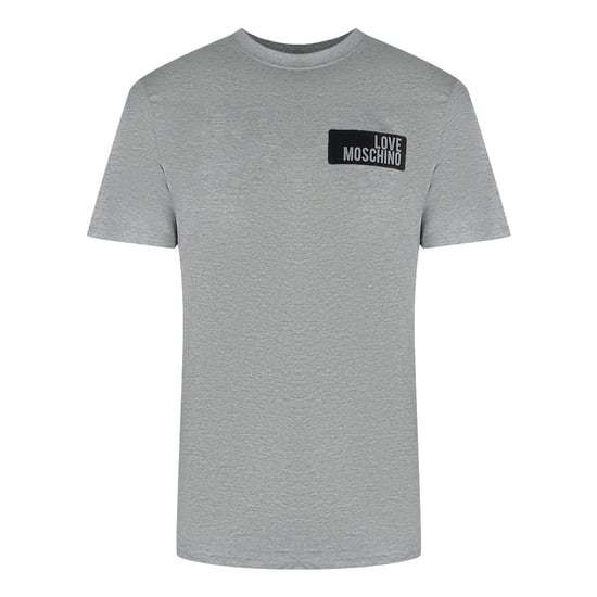 Love Moschino Block Logo Grijs T-shirt - Image 1