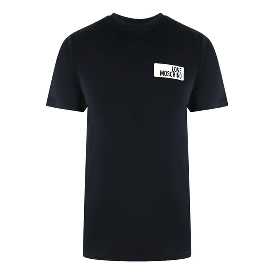 Love Moschino Block Logo Zwart T-shirt - Image 1