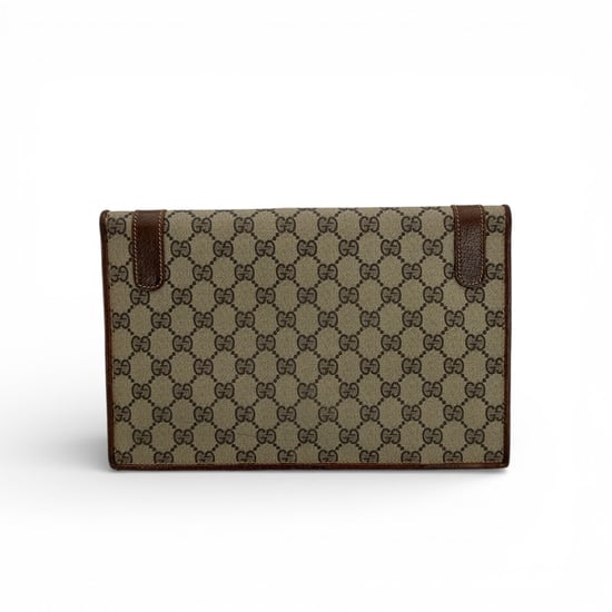 Gucci Vintage stoffen clutch tas - Image 3