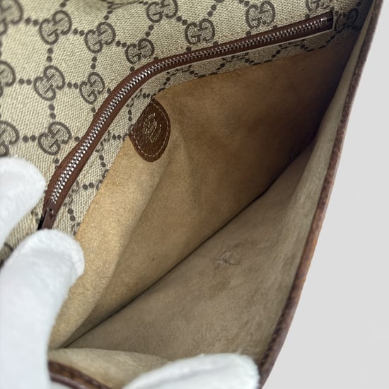 Gucci Vintage stoffen clutch tas - Image 4
