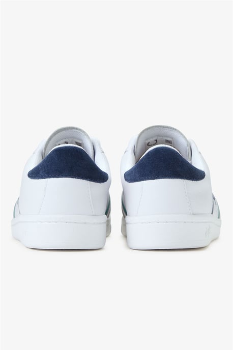 Fred Perry B725 Lederen Suede Heren Sneakers Wit/Navy/Mint - Image 5