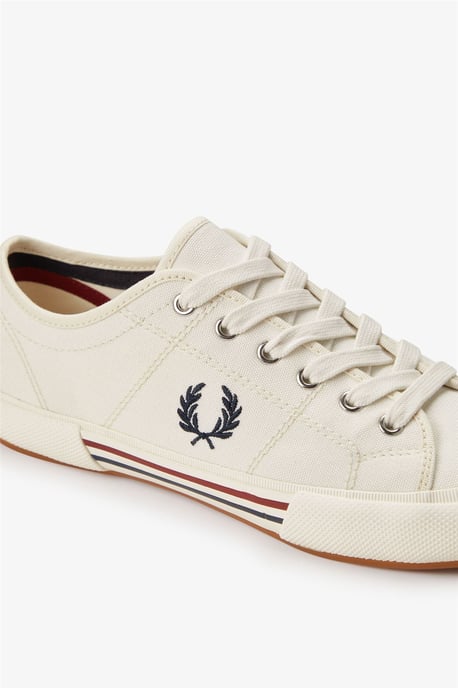 Fred Perry B708 Vintage Tennis Canvas Heren Witte Sneakers - Image 2