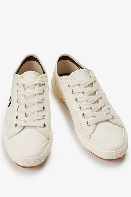 Fred Perry B708 Vintage Tennis Canvas Heren Witte Sneakers - Image 3
