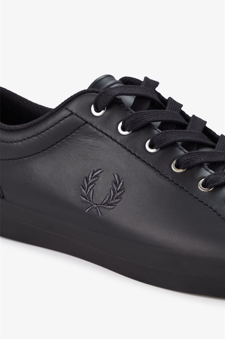 Fred Perry Baseline Leren Heren Zwarte Sneakers - Image 2