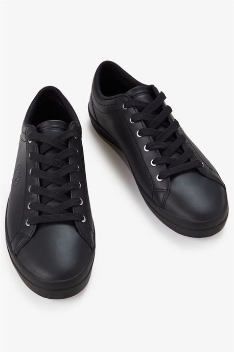 Fred Perry Baseline Leren Heren Zwarte Sneakers - Image 3