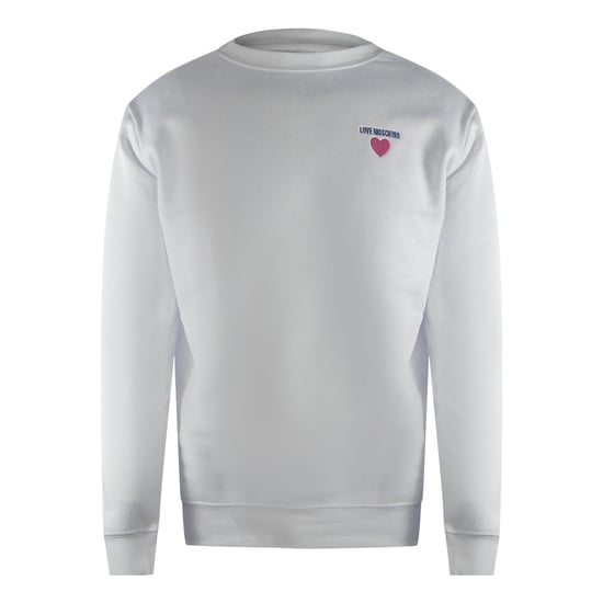 Love Moschino Heart Logo Witte Sweatshirt - Image 1