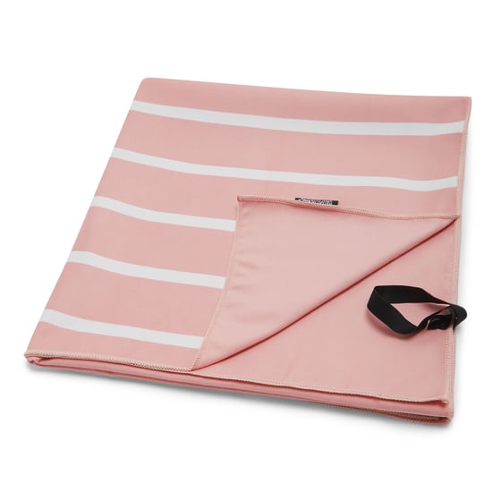 Regatta Gestreepte microvezel strandhanddoek (Seashell Roze/Wit) - Image 3