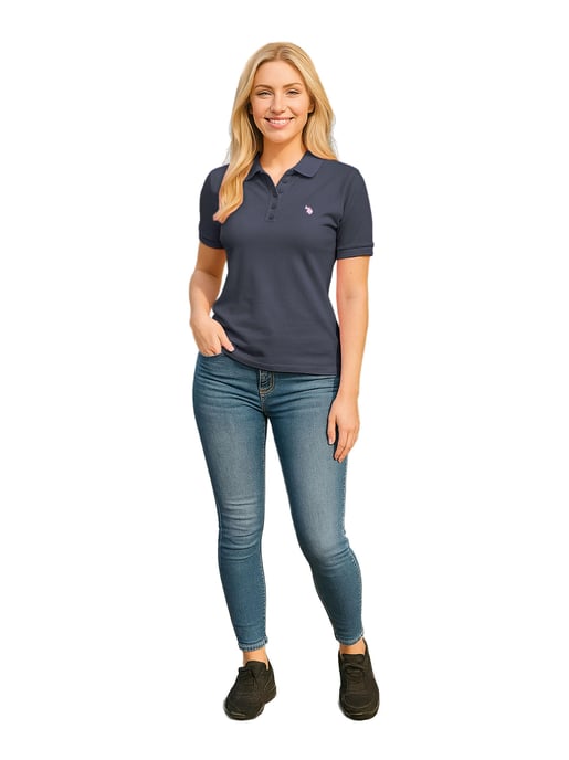 U.S. POLO ASSN. Dames Polo Shirt met korte mouwen gemaakt van katoen elastaan - Image 4