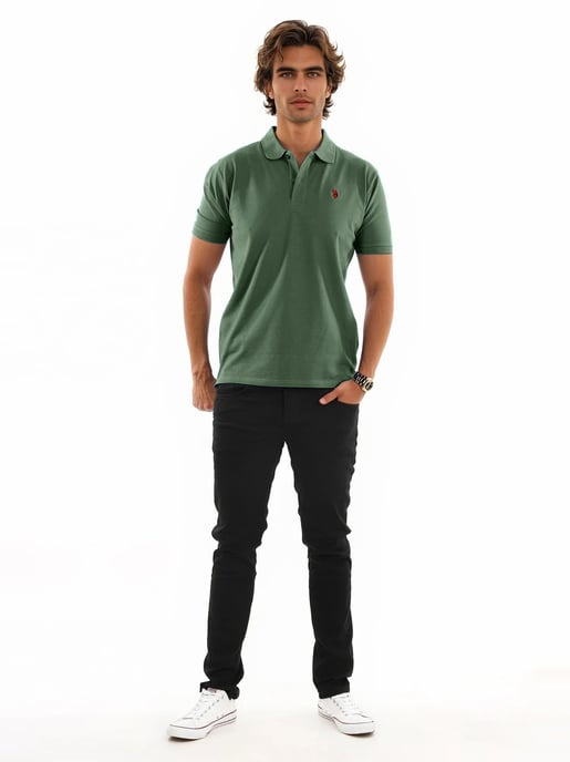 U.S. Polo Assn. heren basic poloshirt met korte mouwen en stretch - Image 4