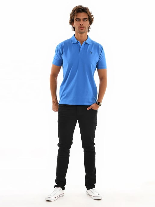 U.S. Polo Assn. heren basic poloshirt met korte mouwen en stretch - Image 4