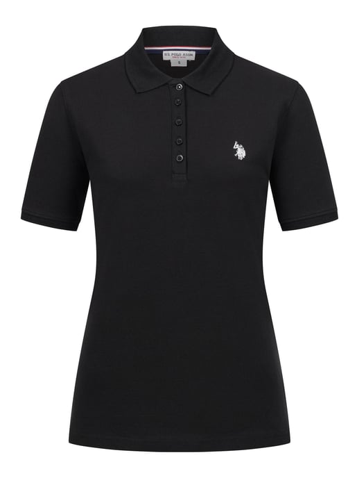 U.S. POLO ASSN. Dames Polo Shirt met korte mouwen gemaakt van katoen elastaan - Image 1