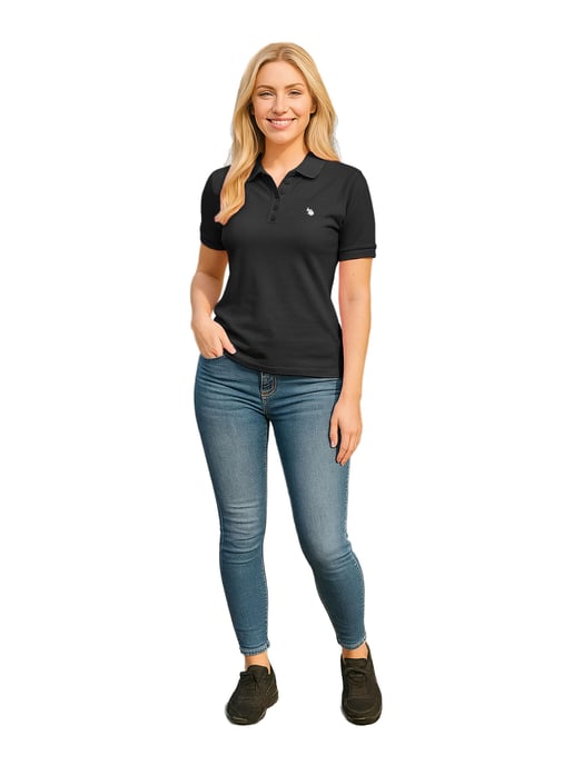 U.S. POLO ASSN. Dames Polo Shirt met korte mouwen gemaakt van katoen elastaan - Image 4