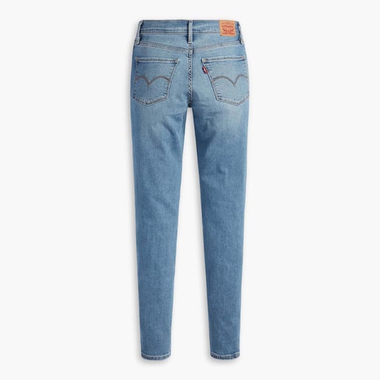 Dames Levis 720 High Rise Super Skinny Jeans in Lichtblauw - Image 4