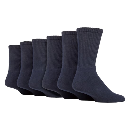 6-Pack Heren Effen Crew Sport Sokken - Zachte Katoenen Dagelijkse Athletische Sokken - Image 1