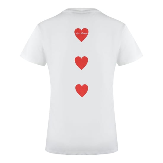 Love Moschino T-shirt Met Hartlogo In Wit - Image 3