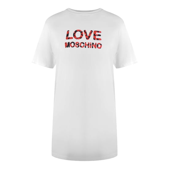 Love Moschino Bubble Logo Wit T-shirt - Image 1