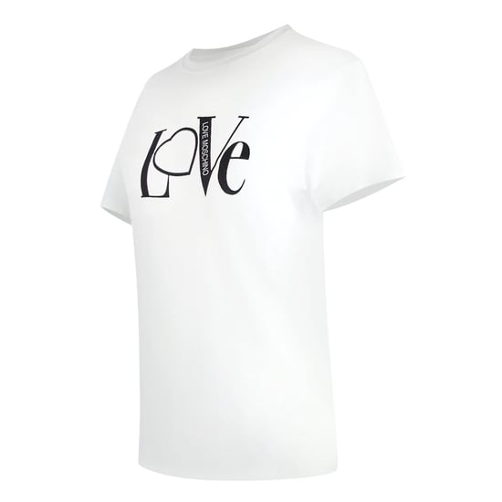 Love Moschino Love Logo Wit T-shirt - Image 3