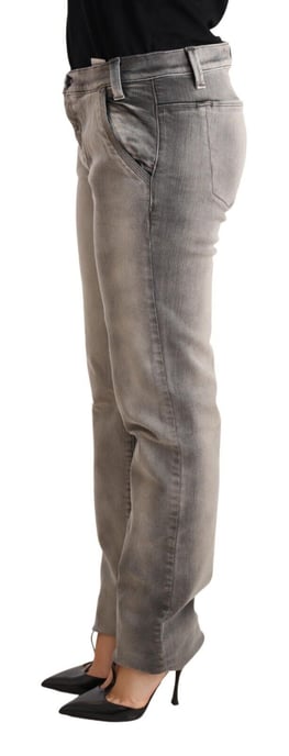 Grijze Denim Rechte Pantalon - Image 2