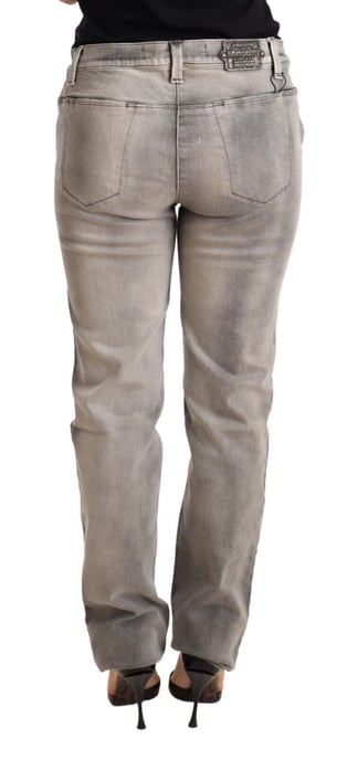 Grijze Denim Rechte Pantalon - Image 3