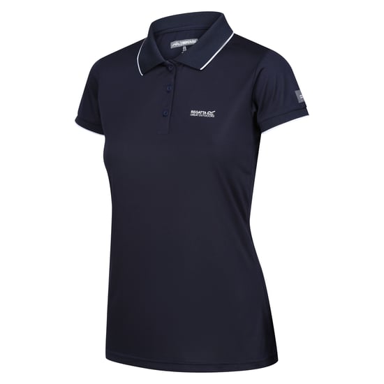 Regatta Dames/dames Remex II Polo Hals T-Shirt (Solide marine) - Image 3
