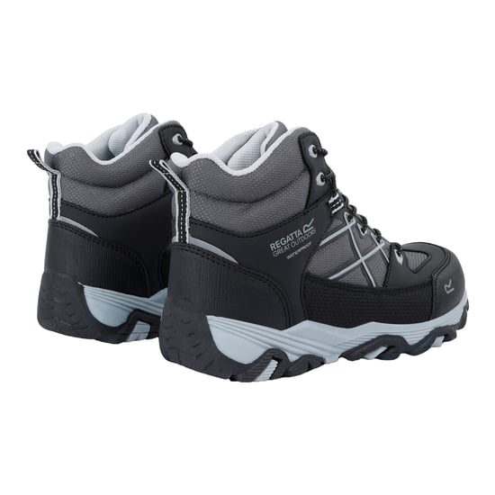 Regatta Kinderen/Kinderen Samaris III Wandelschoenen (Zwart/Licht Staal) - Image 2