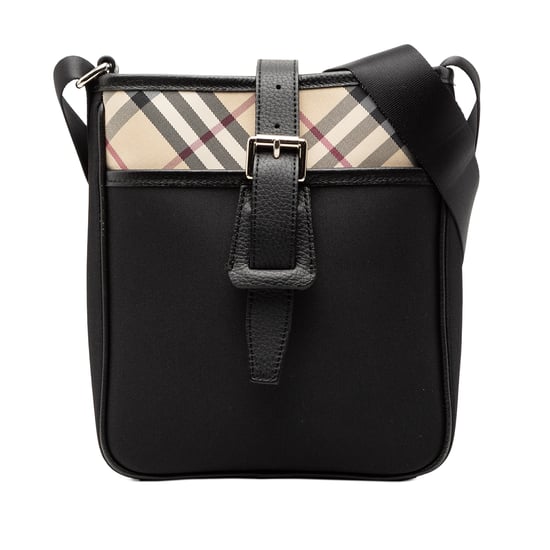 Tweedehands Nova Check Trimmed Canvas Schoudertas - Image 1