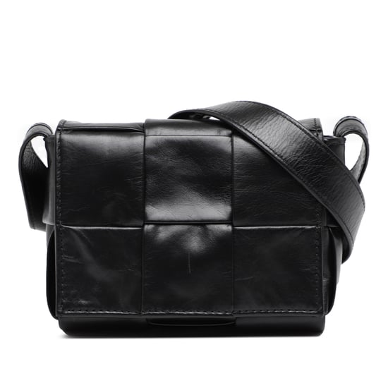 Tweedehands Candy Paper Kalfsleer Intrecciato Cassette Crossbody - Image 1