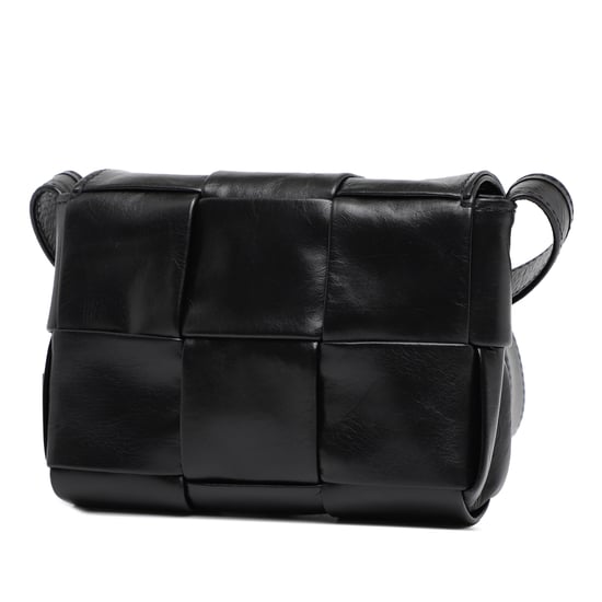 Tweedehands Candy Paper Kalfsleer Intrecciato Cassette Crossbody - Image 2