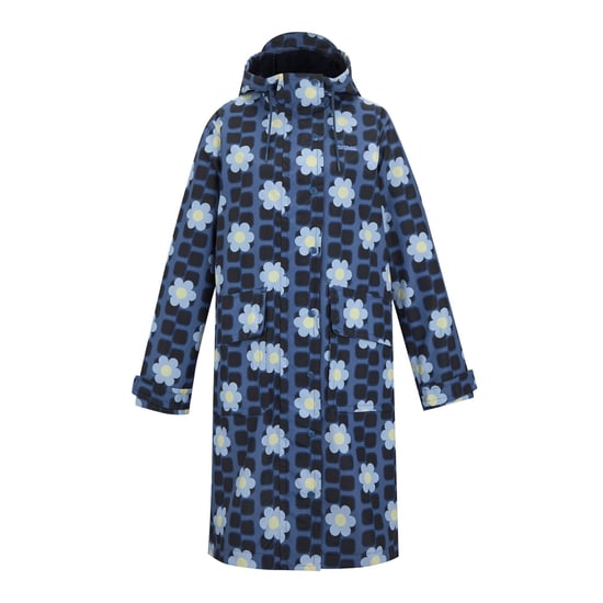 Regatta Waterdichte dames/dames Orla Kiely Floral lange jas (Blauw) - Image 1