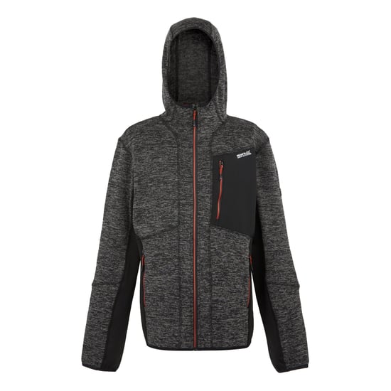 Regatta Heren Alven Full Zip Fleecejack (As Marl/Zwart) - Image 1