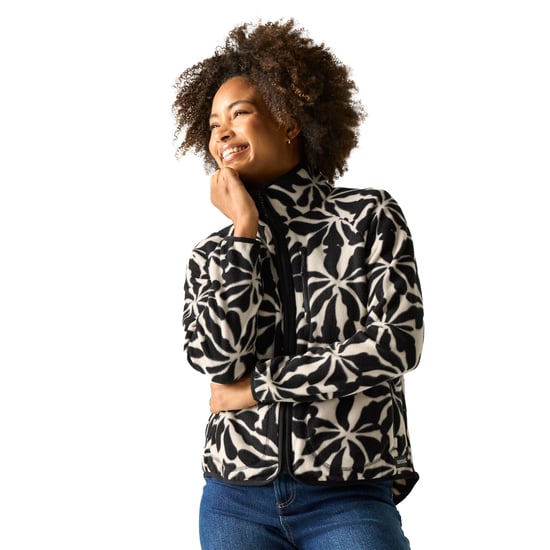 Regatta Dames Frankie Abstract Floral Volledige Rits Fleece Jack (Beige) - Image 2