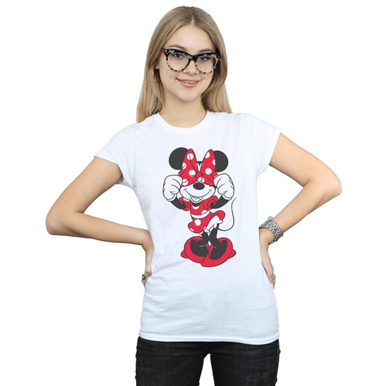 Disney Dames/Dames Minnie Mouse Boogogen Katoenen T-Shirt (Wit) - Image 2