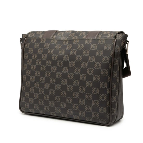 Tweedehands Anagram Gecoate Canvas Flap Crossbody - Image 2