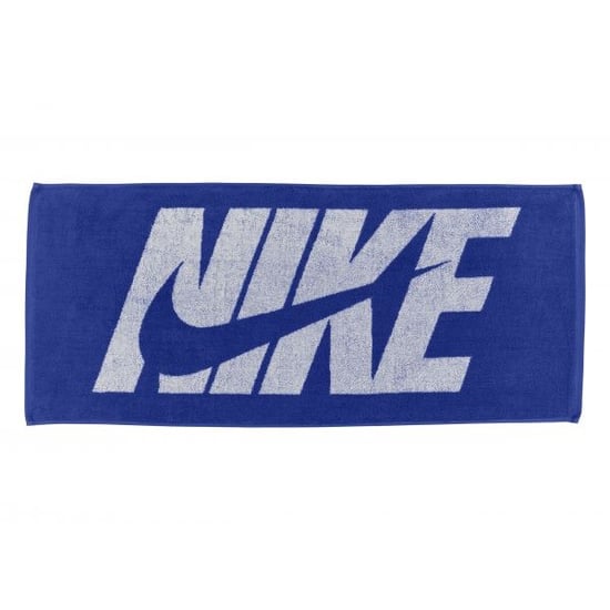 Nike Graphic Print Jacquard Handdoek (Koningsblauw/Wit) - Image 1