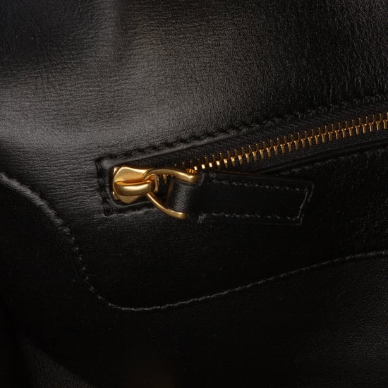 Tweedehands Medium Leren Vlogo Ketting Schoudertas - Image 6
