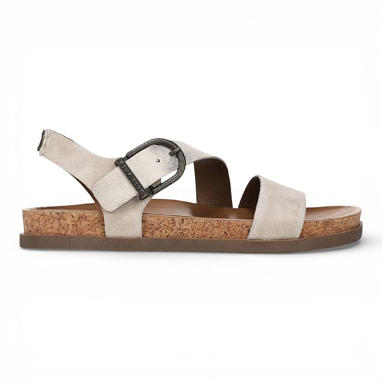 Blowfish Malibu Dames Cloud Zilveren Voetbed Rem Platte Sandals - Lance - Image 1