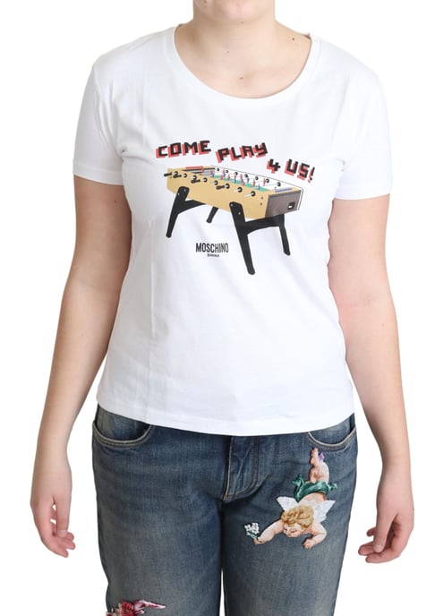 Moschino Tsh5069 Tafelvoetbal T-shirt - Image 1