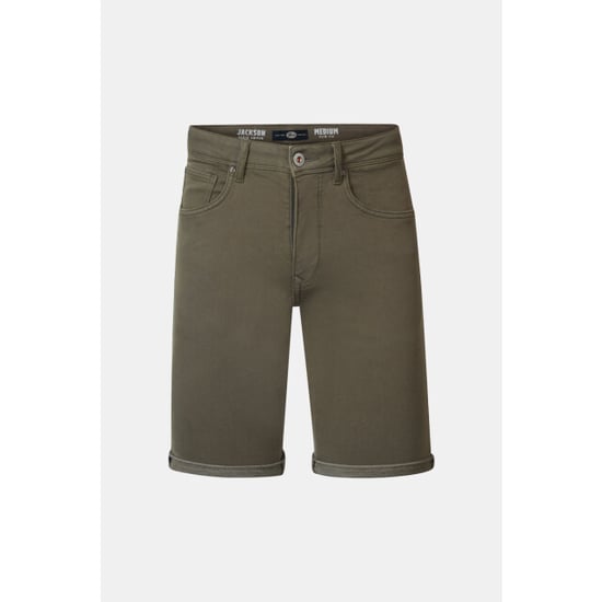 Petrol Industries - Heren Jackson Gekleurde Denim Short Coconut - Groen - Image 3