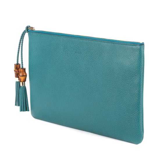 Bamboo Braided Tassel Zip Clutch  Clutch - Image 2